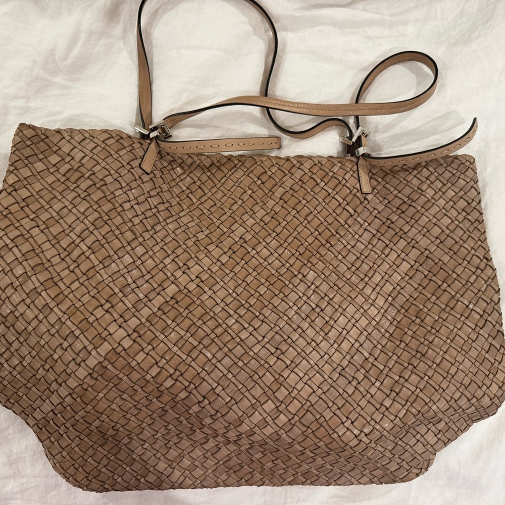 Michael Kors Woven Brown Tote